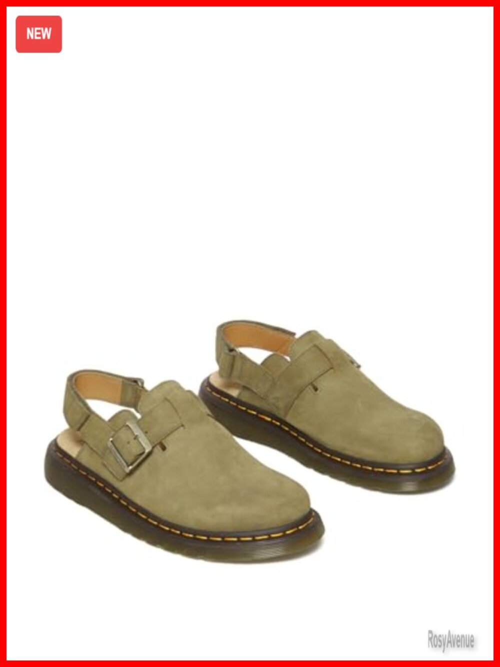 Suede Slingback Mules Leather Round Toe Casual Flat Shoes